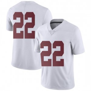 NCAA Men's Alabama Crimson Tide #22 Ronald Williams Jr. Stitched College Nike Authentic No Name White Football Jersey CC17V05AX